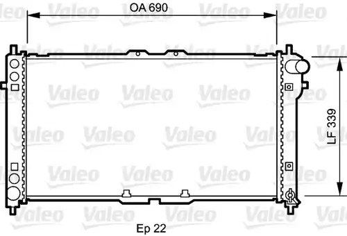 воден радиатор VALEO 731472