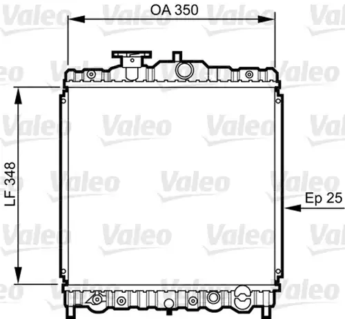 воден радиатор VALEO 731474