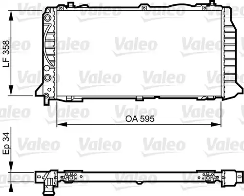 воден радиатор VALEO 731501