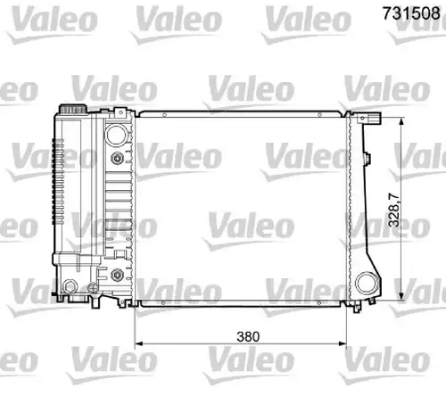 воден радиатор VALEO 731508