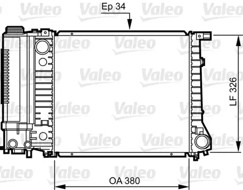 воден радиатор VALEO 731509