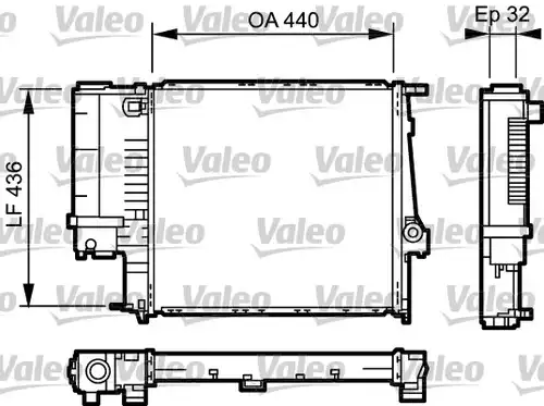 воден радиатор VALEO 731511