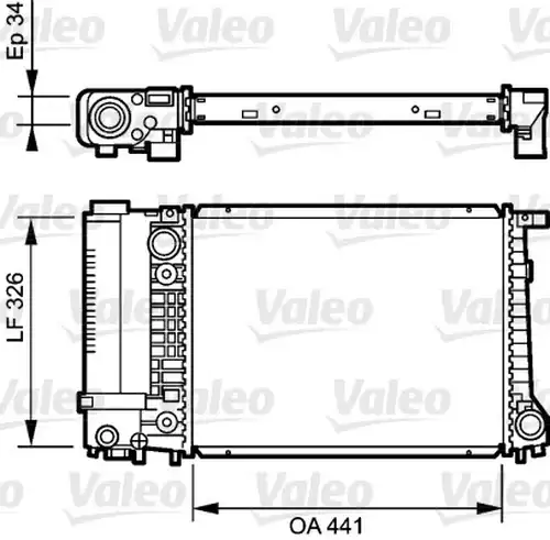 воден радиатор VALEO 731520