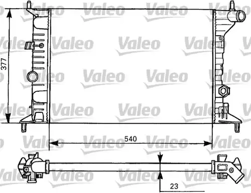 воден радиатор VALEO 731525