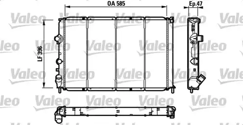 воден радиатор VALEO 731538