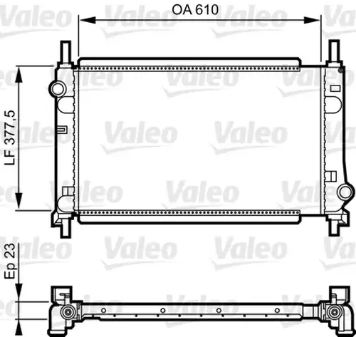 воден радиатор VALEO 731550
