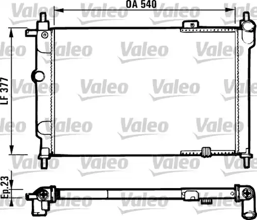 воден радиатор VALEO 731551