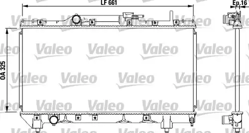 воден радиатор VALEO 731565