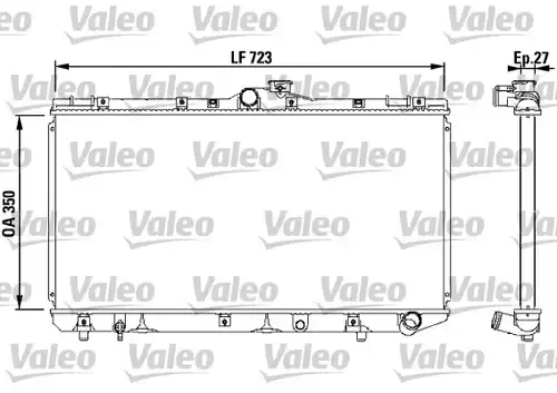 воден радиатор VALEO 731568