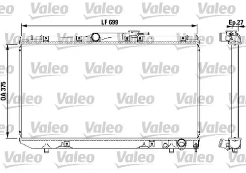 воден радиатор VALEO 731569