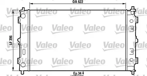воден радиатор VALEO 731579