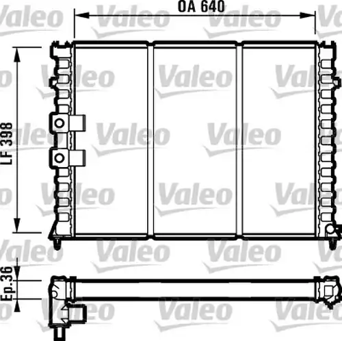 воден радиатор VALEO 731586