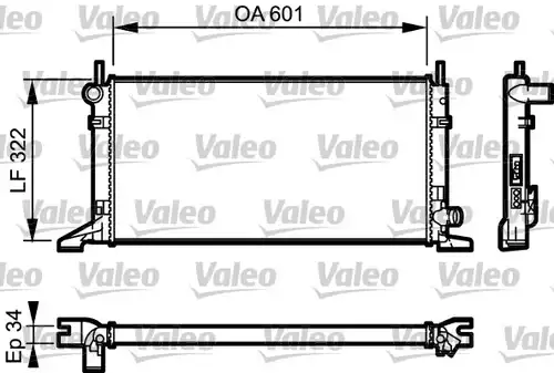 воден радиатор VALEO 731595