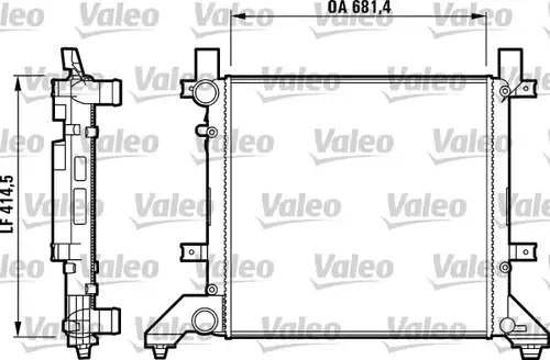 воден радиатор VALEO 731605