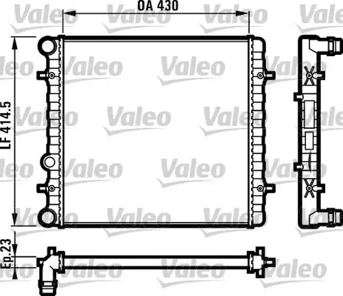 воден радиатор VALEO 731607