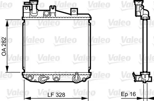воден радиатор VALEO 731622