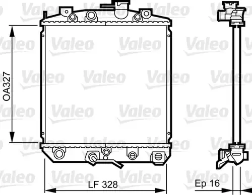 воден радиатор VALEO 731623