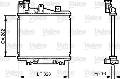 воден радиатор VALEO 731625