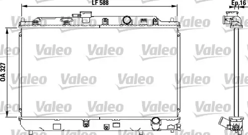 воден радиатор VALEO 731634