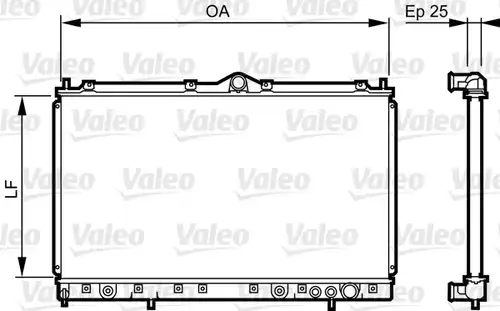 воден радиатор VALEO 731640