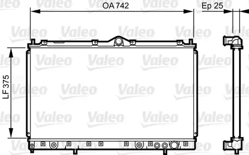 воден радиатор VALEO 731641