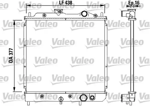 воден радиатор VALEO 731646