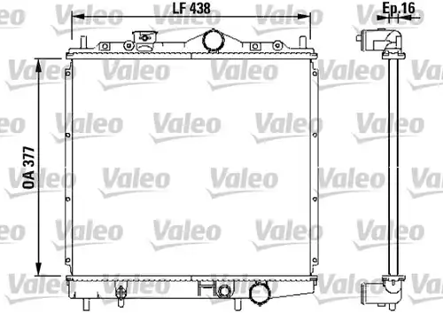 воден радиатор VALEO 731647