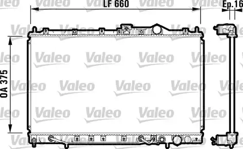 воден радиатор VALEO 731648