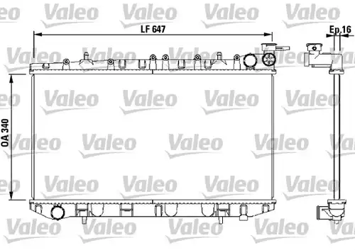 воден радиатор VALEO 731659