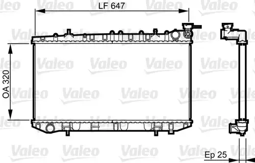 воден радиатор VALEO 731665