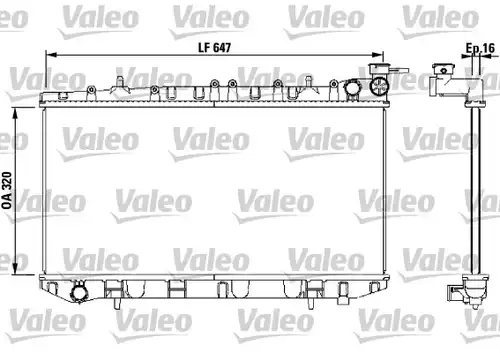 воден радиатор VALEO 731670