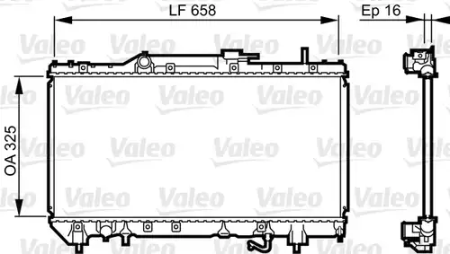 воден радиатор VALEO 731685