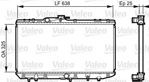 воден радиатор VALEO 731688