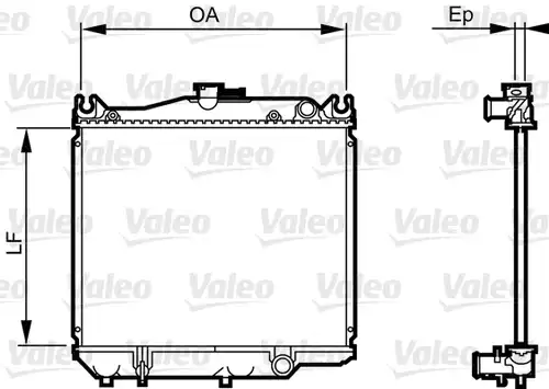 воден радиатор VALEO 731692