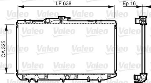 воден радиатор VALEO 731713