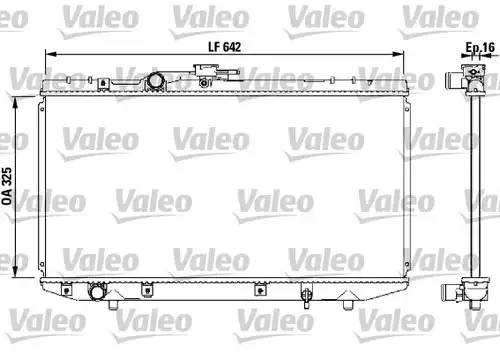 воден радиатор VALEO 731714