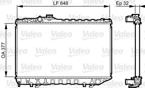 воден радиатор VALEO 731715