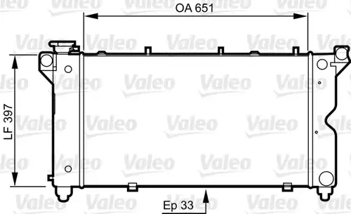 воден радиатор VALEO 731723