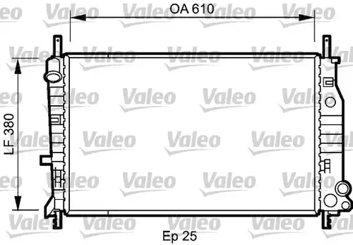 воден радиатор VALEO 731724