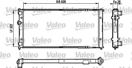 воден радиатор VALEO 731728