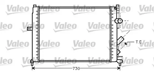 воден радиатор VALEO 731738