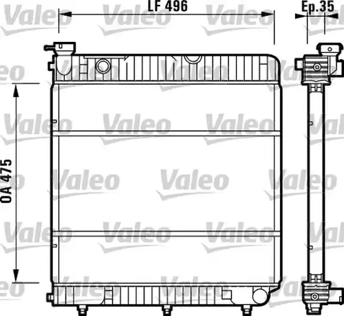 воден радиатор VALEO 731741