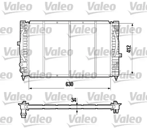 воден радиатор VALEO 731755