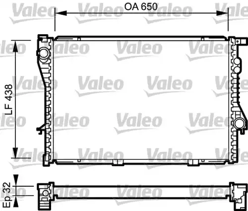 воден радиатор VALEO 731766