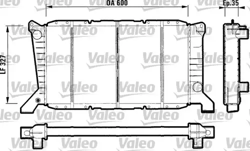 воден радиатор VALEO 731779