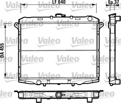 воден радиатор VALEO 731785
