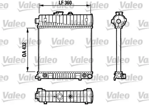 воден радиатор VALEO 731804