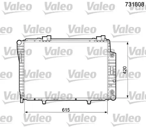 воден радиатор VALEO 731808