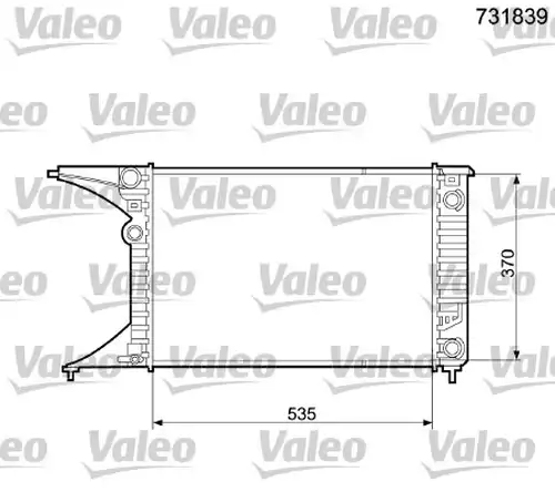 воден радиатор VALEO 731839