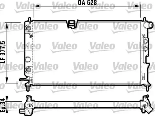 воден радиатор VALEO 731847